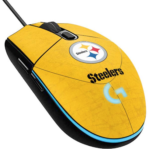 NFL Pittsburgh Steelers - Alternate Distressed G203 Prodigy RGB Wired Gaming Mouse Skin